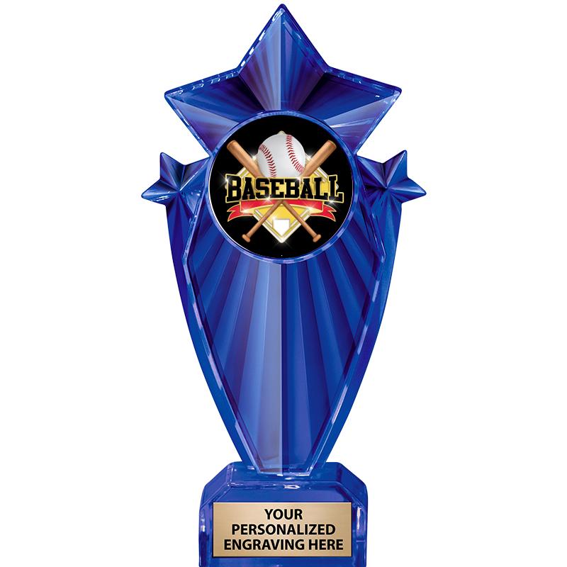 8" BLUE STARGRAM ICICLE TRP