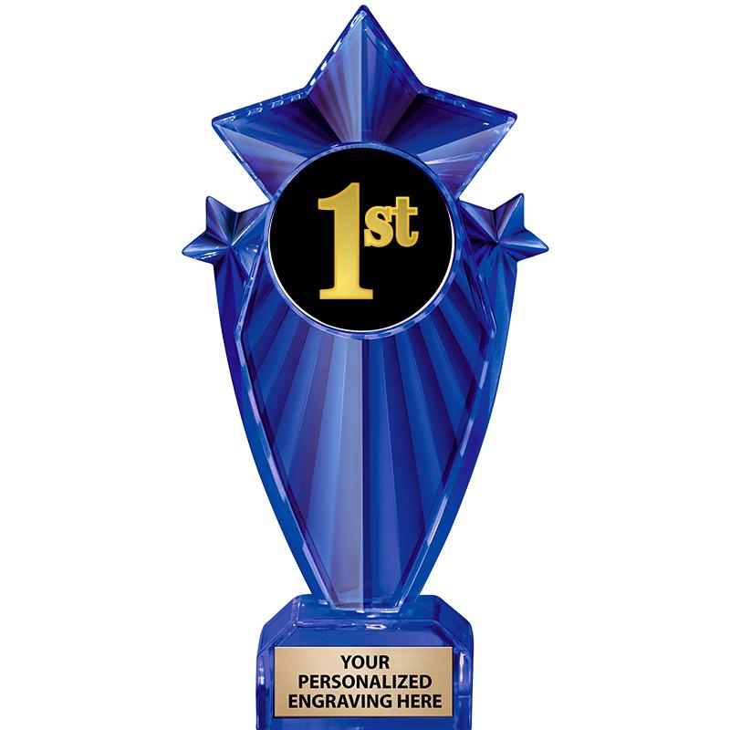 8" BLUE STARGRAM ICICLE TRP