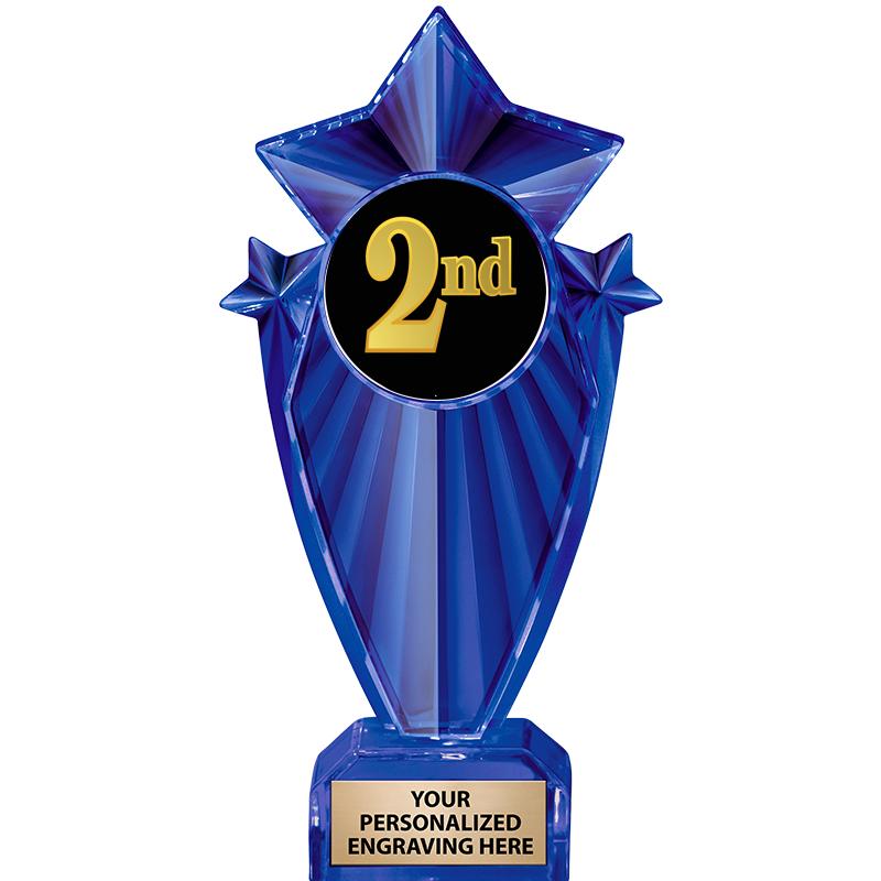 8" BLUE STARGRAM ICICLE TRP