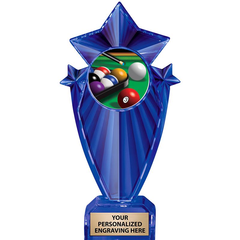 8" BLUE STARGRAM ICICLE TRP