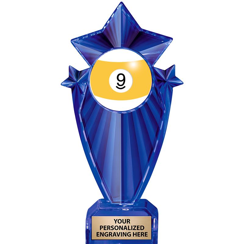 8" BLUE STARGRAM ICICLE TRP