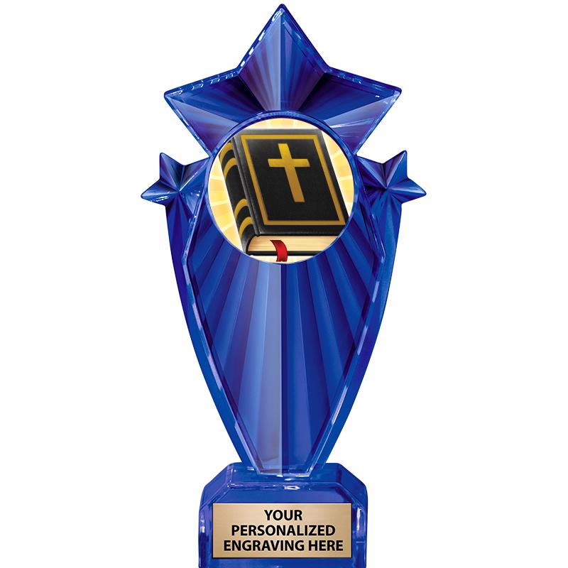 8" BLUE STARGRAM ICICLE TRP