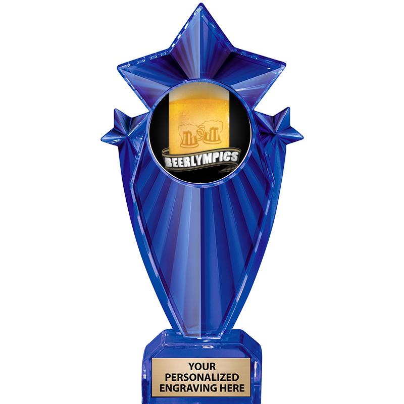 8" BLUE STARGRAM ICICLE TRP