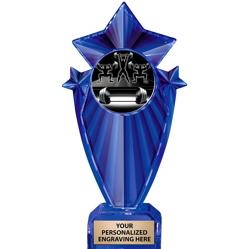 8" BLUE STARGRAM ICICLE TRP