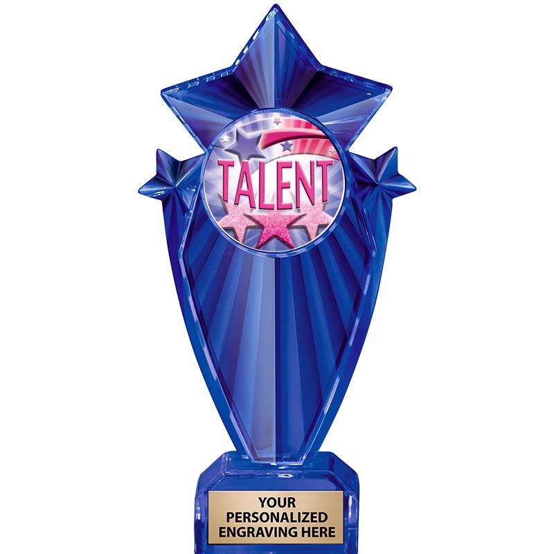 8" BLUE STARGRAM ICICLE TRP