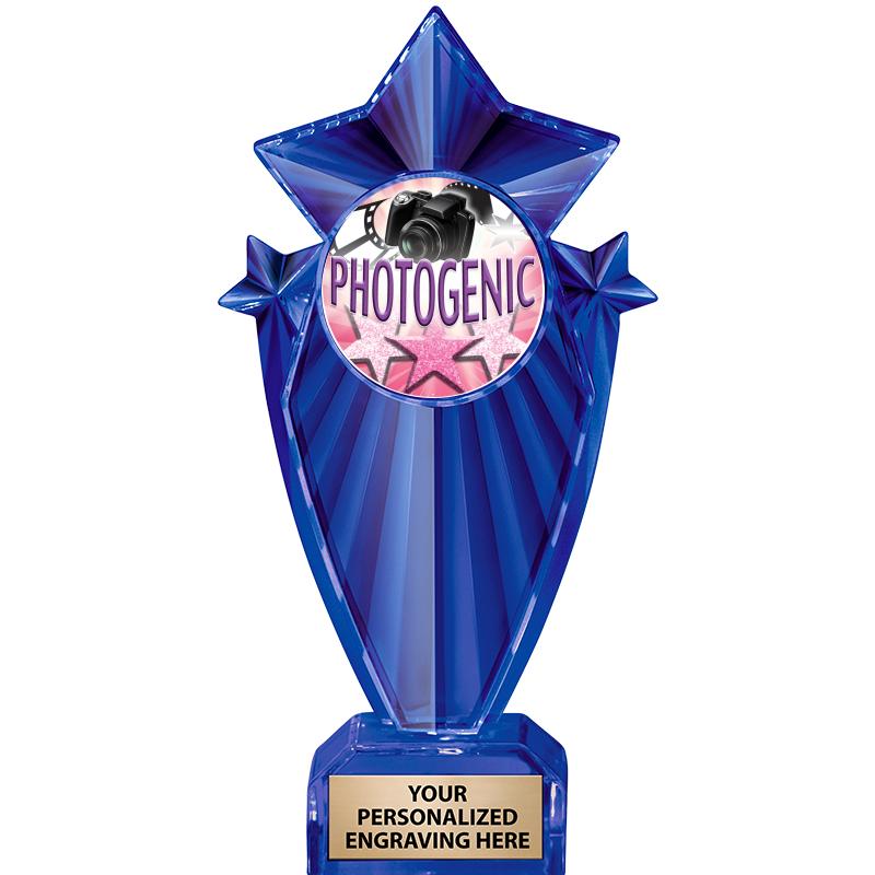 8" BLUE STARGRAM ICICLE TRP