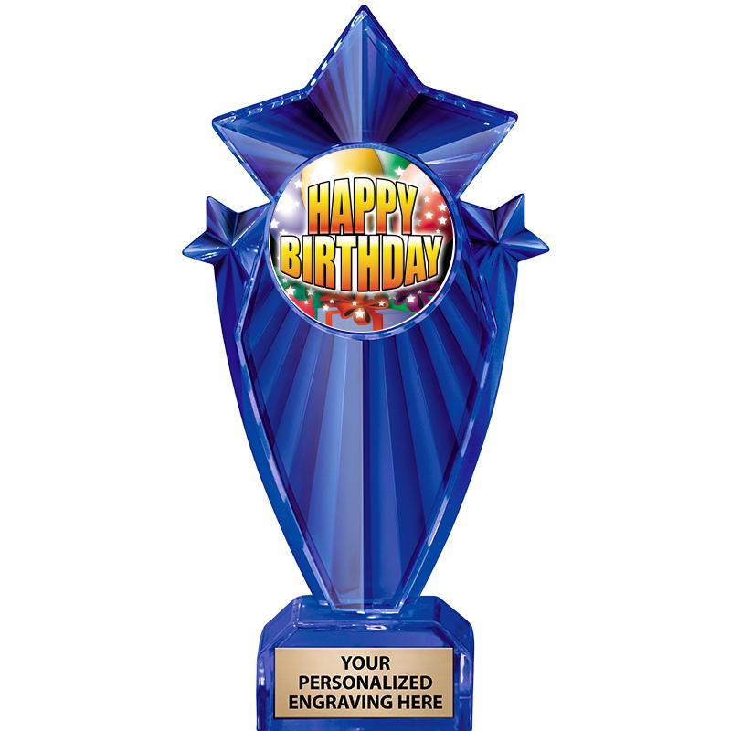 8" BLUE STARGRAM ICICLE TRP