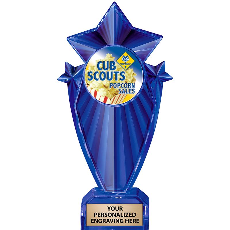 8" BLUE STARGRAM ICICLE TRP