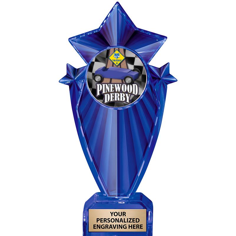 8" BLUE STARGRAM ICICLE TRP