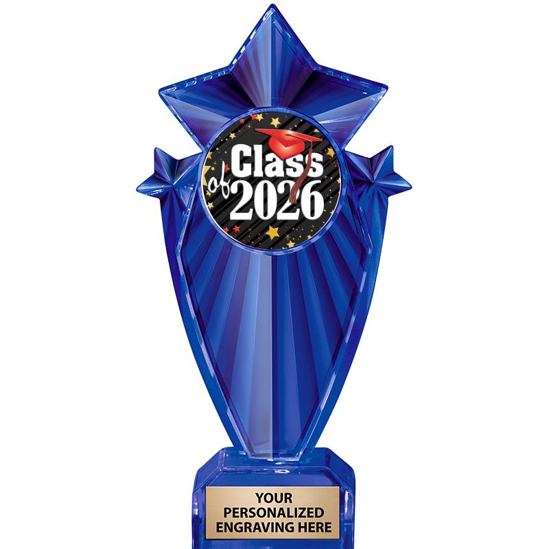 8" BLUE STARGRAM ICICLE TRP