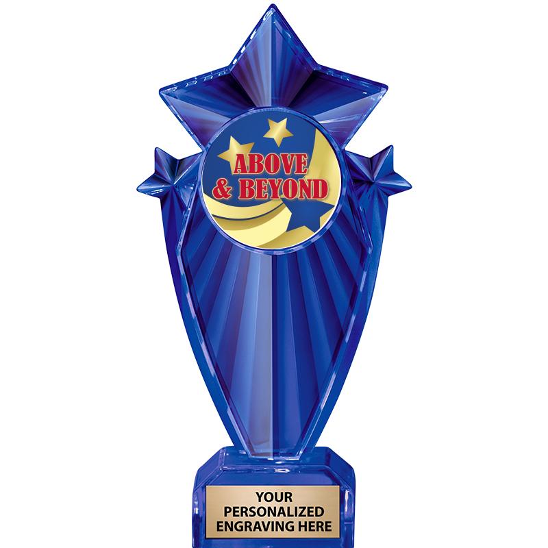 8" BLUE STARGRAM ICICLE TRP