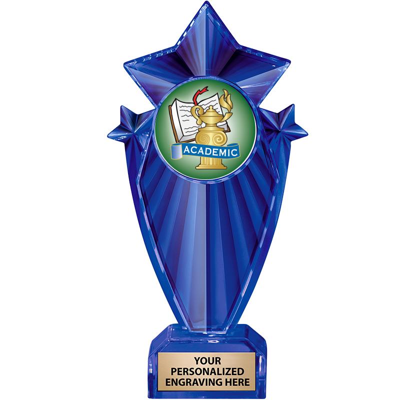 8" BLUE STARGRAM ICICLE TRP