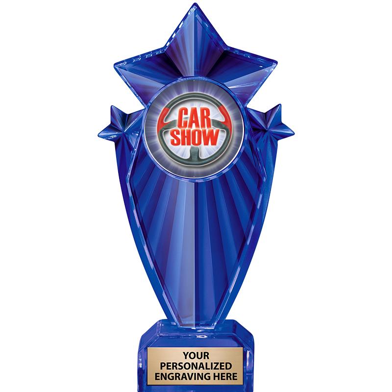 8" BLUE STARGRAM ICICLE TRP