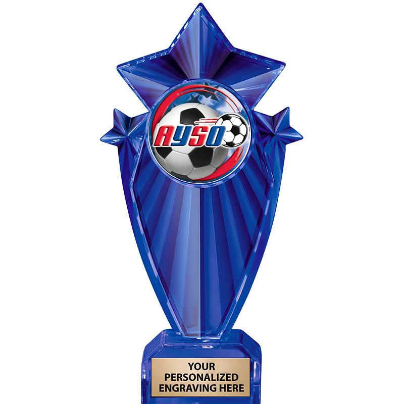 8" BLUE STARGRAM ICICLE TRP