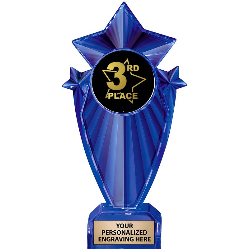 8" BLUE STARGRAM ICICLE TRP