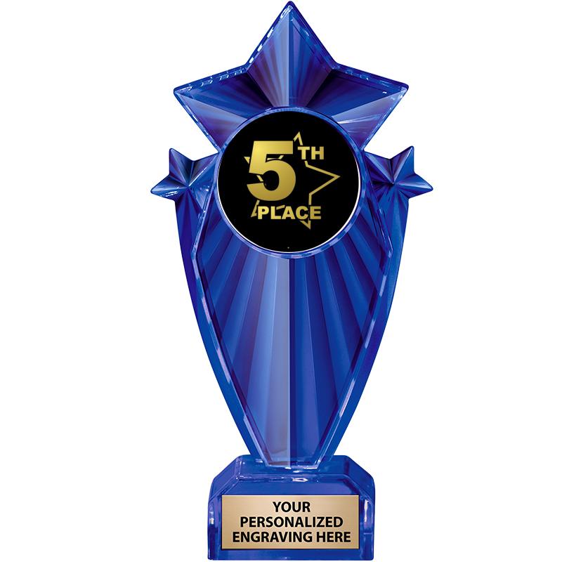 8" BLUE STARGRAM ICICLE TRP