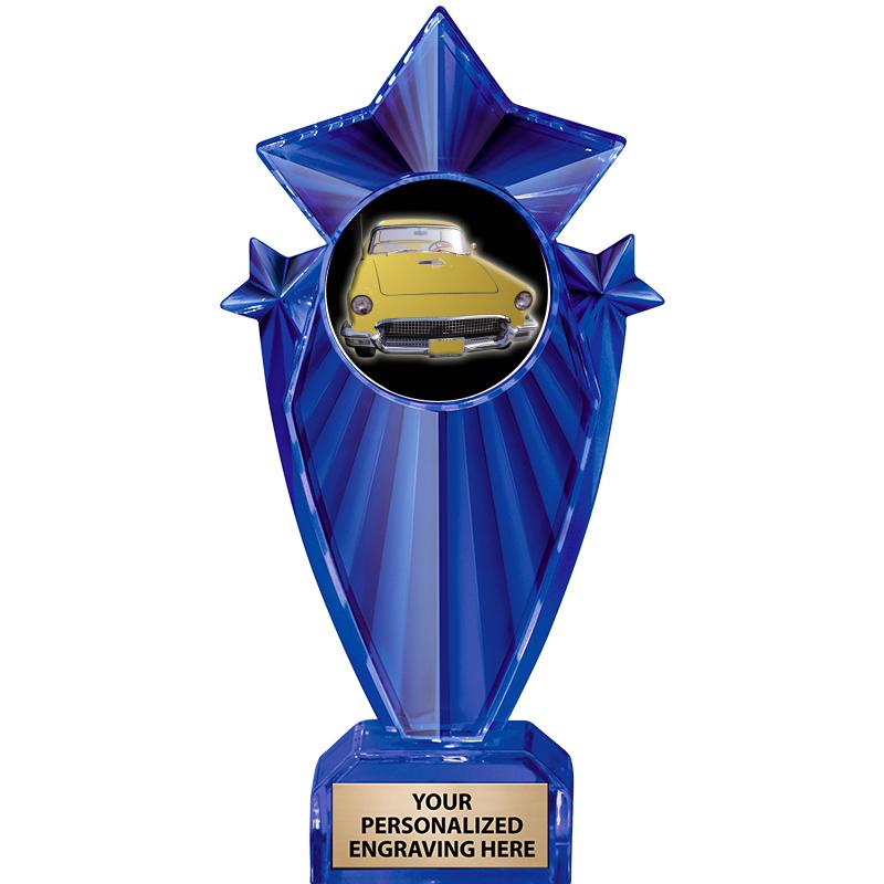 8" BLUE STARGRAM ICICLE TRP