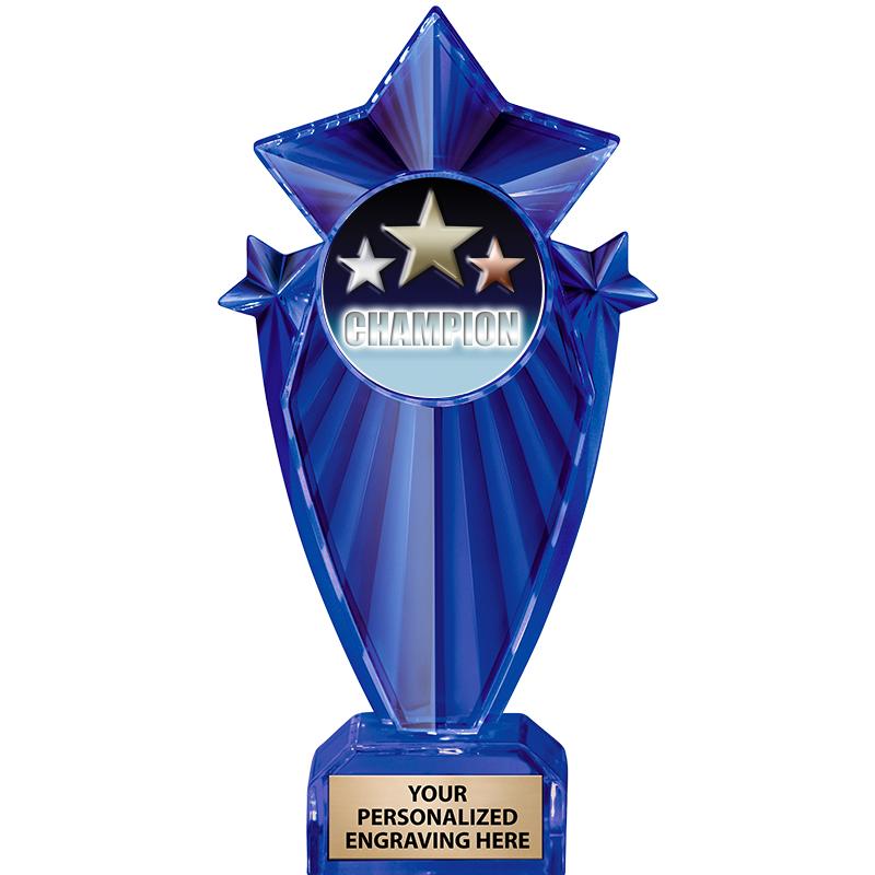 8" BLUE STARGRAM ICICLE TRP