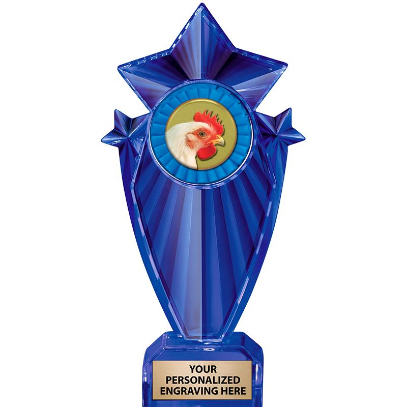 8" BLUE STARGRAM ICICLE TRP