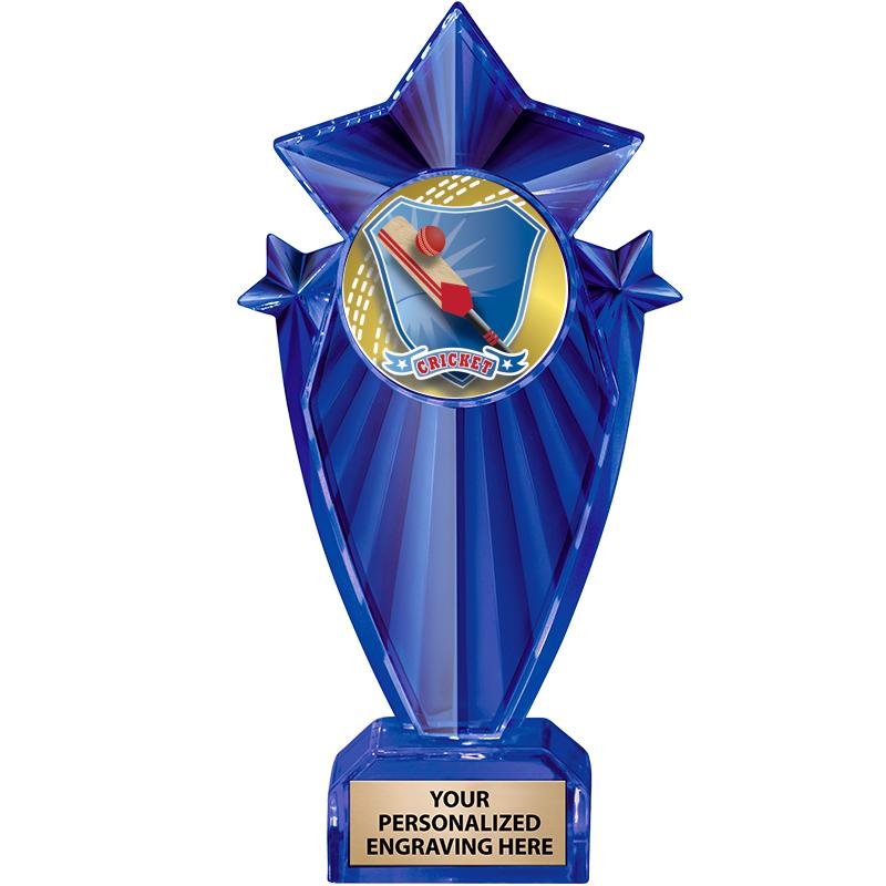 8" BLUE STARGRAM ICICLE TRP