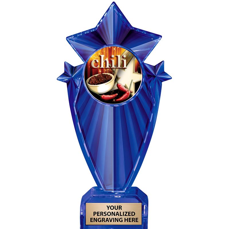 8" BLUE STARGRAM ICICLE TRP