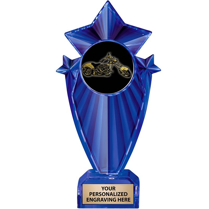 8" BLUE STARGRAM ICICLE TRP