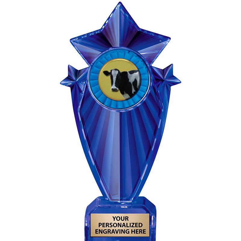 8" BLUE STARGRAM ICICLE TRP