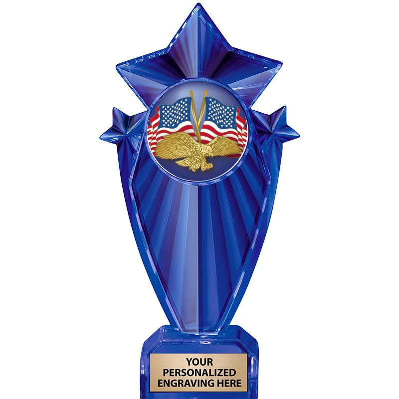 8" BLUE STARGRAM ICICLE TRP