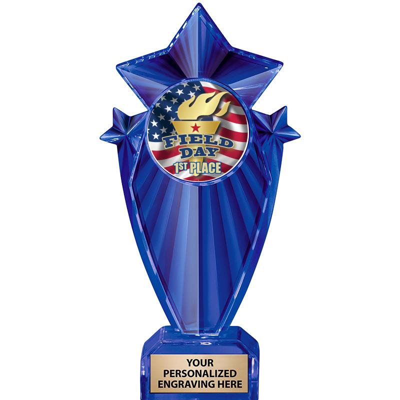 8" BLUE STARGRAM ICICLE TRP