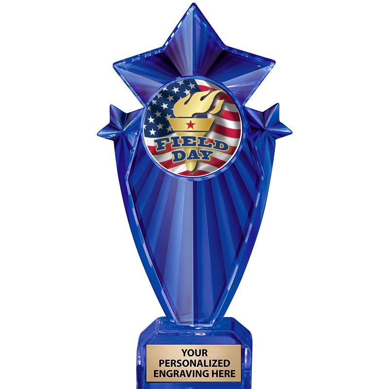 8" BLUE STARGRAM ICICLE TRP