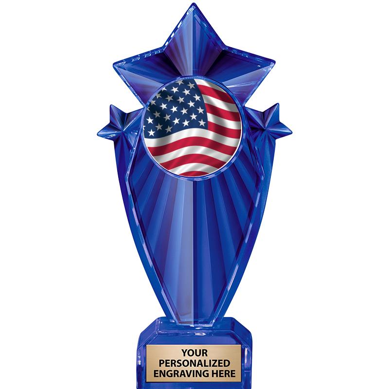 8" BLUE STARGRAM ICICLE TRP