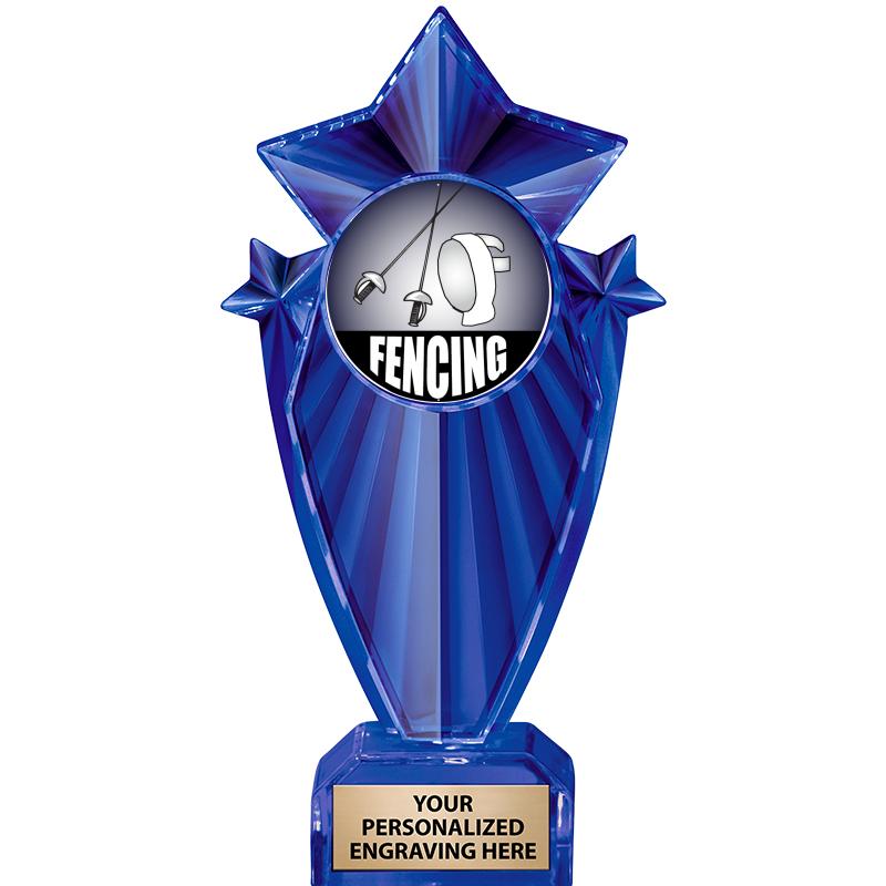 8" BLUE STARGRAM ICICLE TRP