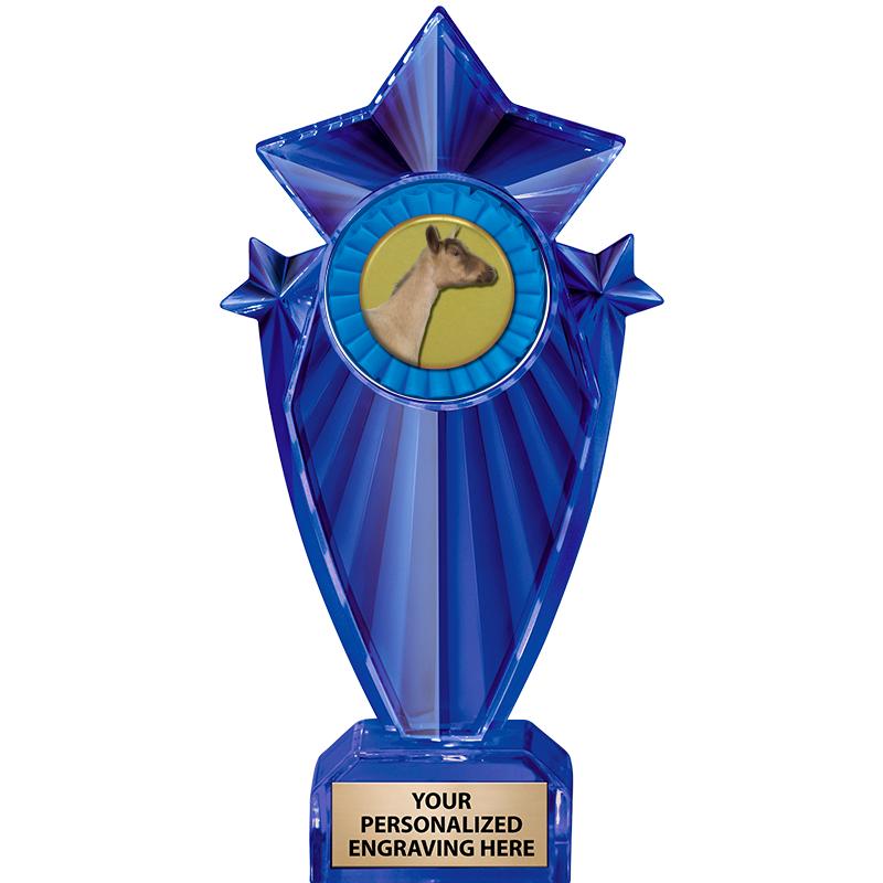 8" BLUE STARGRAM ICICLE TRP