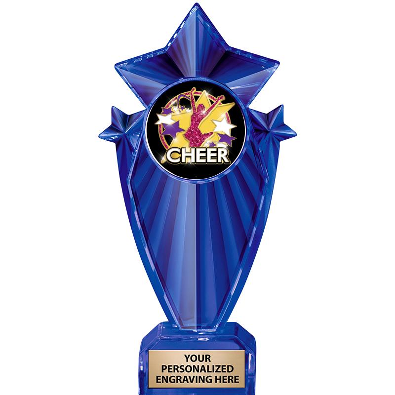 8" BLUE STARGRAM ICICLE TRP