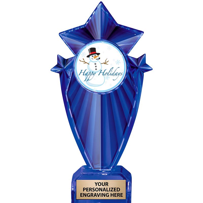 8" BLUE STARGRAM ICICLE TRP