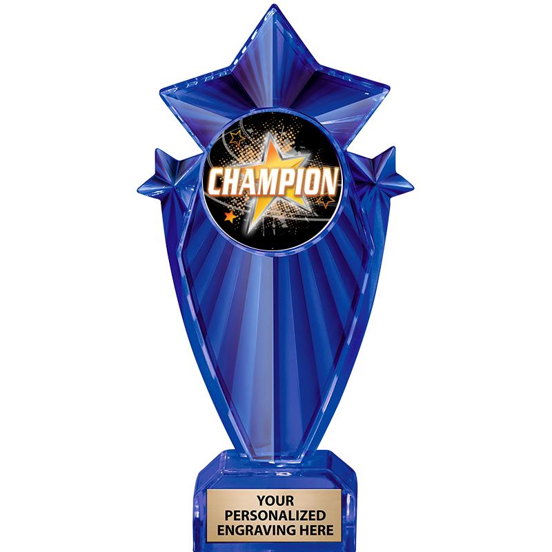 8" BLUE STARGRAM ICICLE TRP