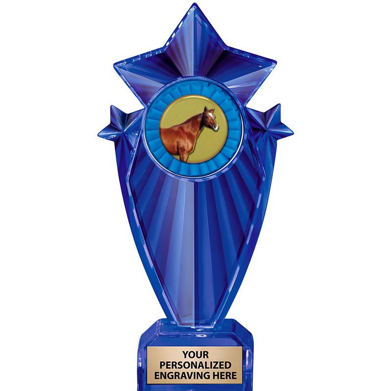 8" BLUE STARGRAM ICICLE TRP