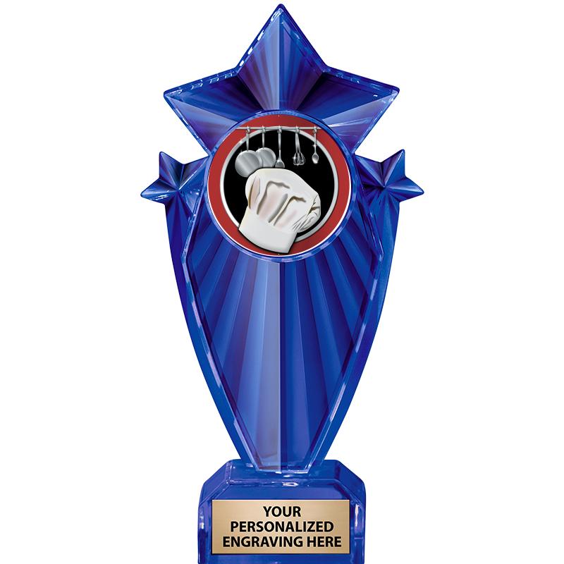 8" BLUE STARGRAM ICICLE TRP