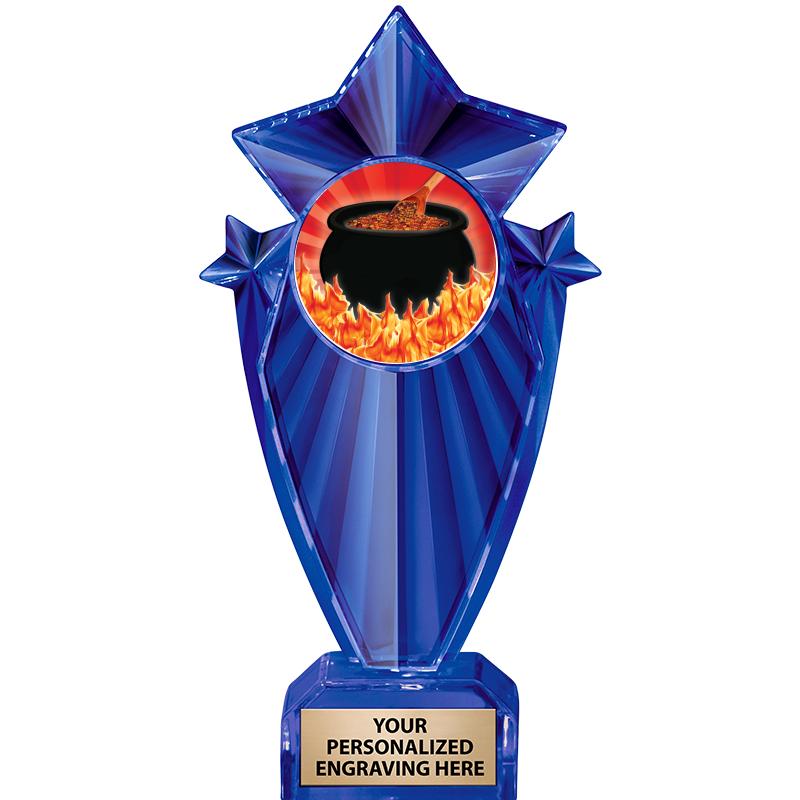 8" BLUE STARGRAM ICICLE TRP