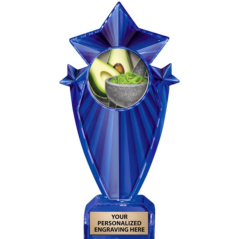 8" BLUE STARGRAM ICICLE TRP