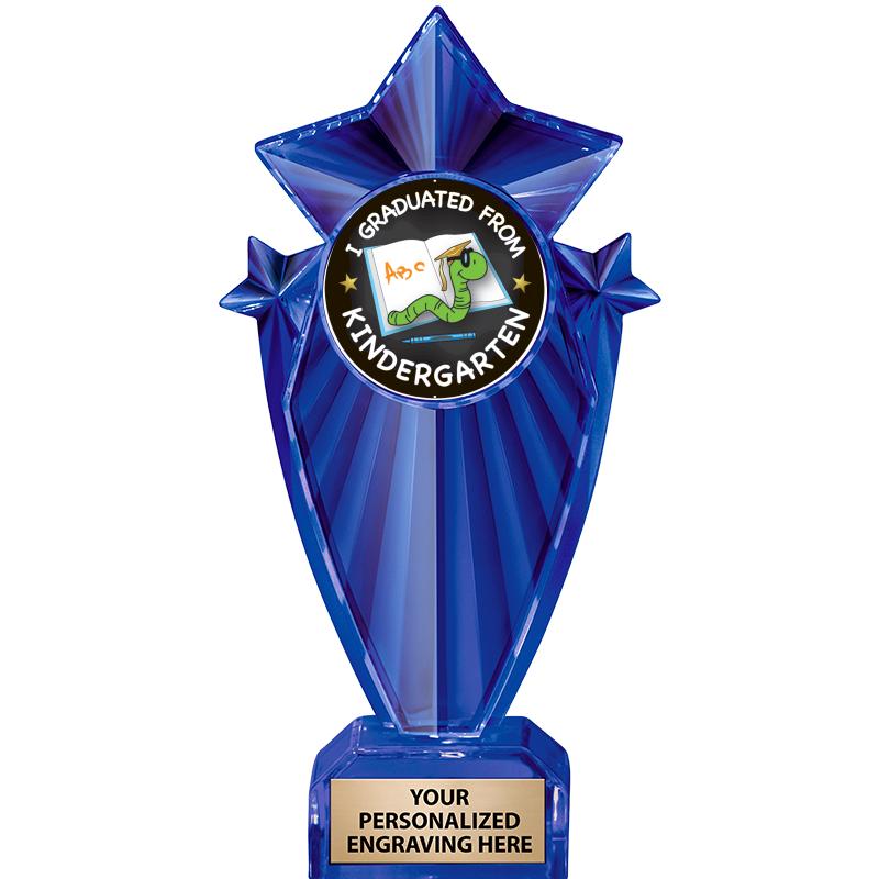 8" BLUE STARGRAM ICICLE TRP