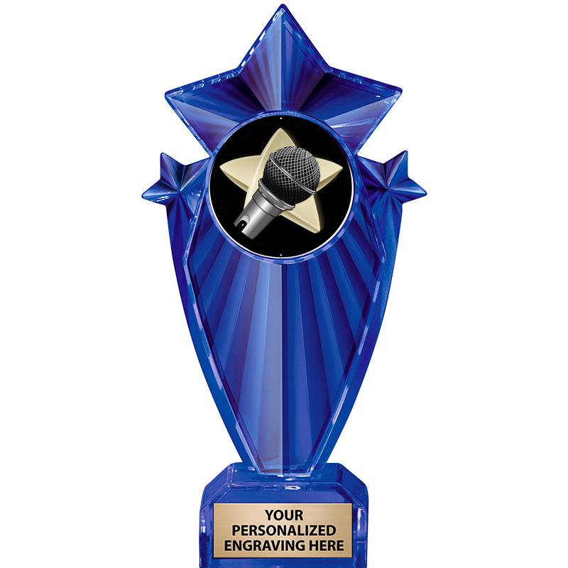 8" BLUE STARGRAM ICICLE TRP