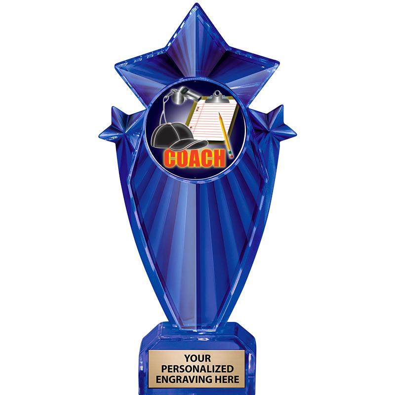 8" BLUE STARGRAM ICICLE TRP