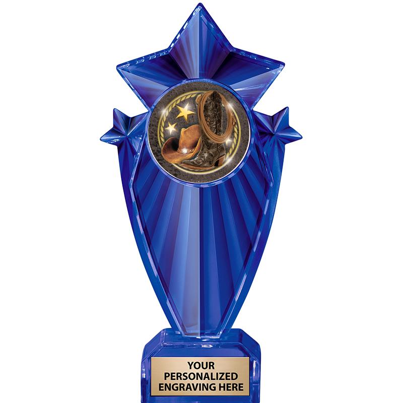 8" BLUE STARGRAM ICICLE TRP