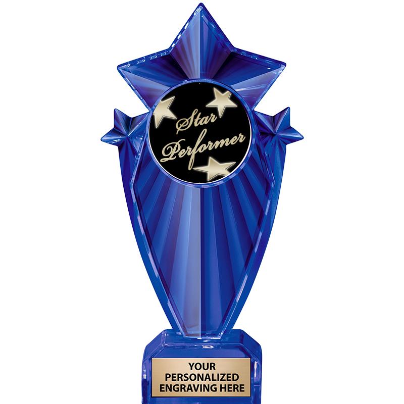 8" BLUE STARGRAM ICICLE TRP