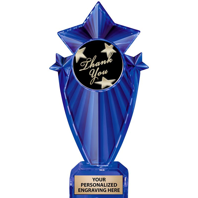 8" BLUE STARGRAM ICICLE TRP