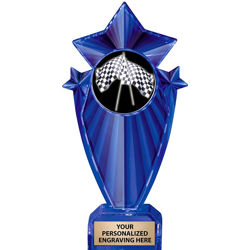 8" BLUE STARGRAM ICICLE TRP