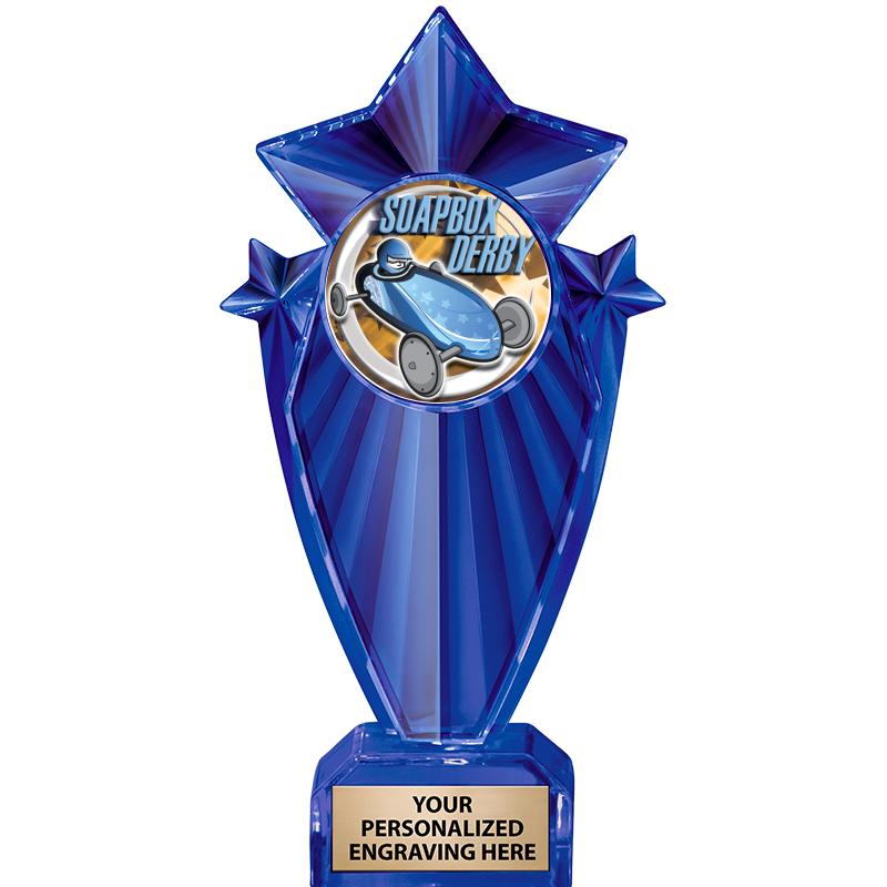 8" BLUE STARGRAM ICICLE TRP