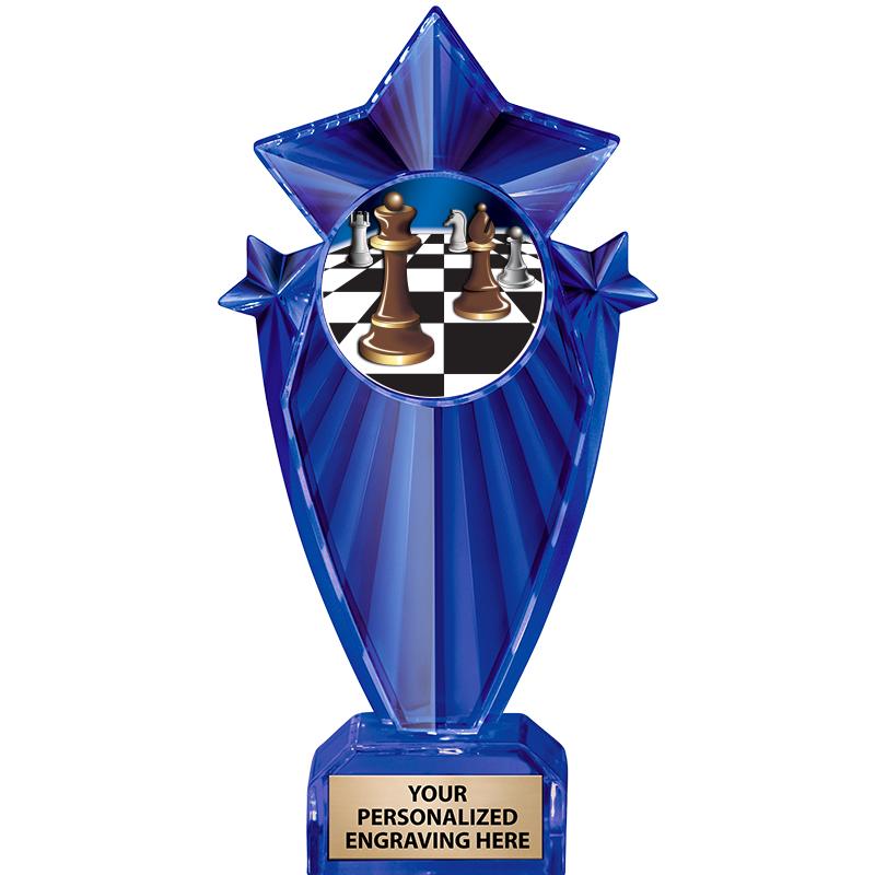 8" BLUE STARGRAM ICICLE TRP