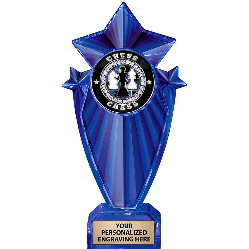 8" BLUE STARGRAM ICICLE TRP